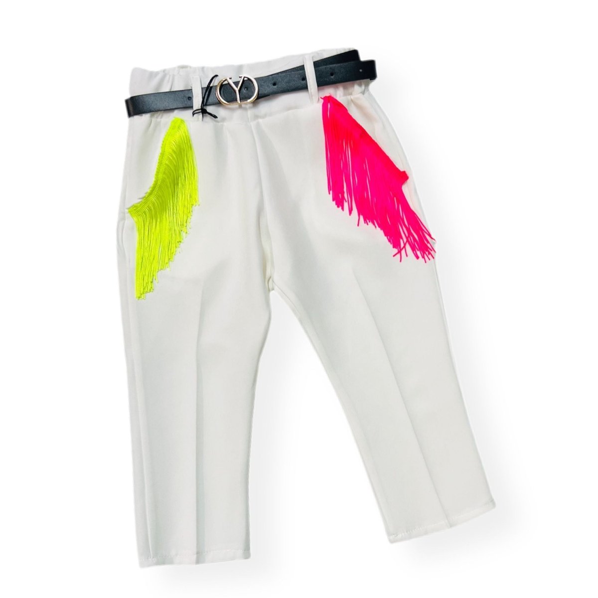 Pantalone Capri con Frange leggero Bimba - Mstore016 - Pantalone Bimba - Granada